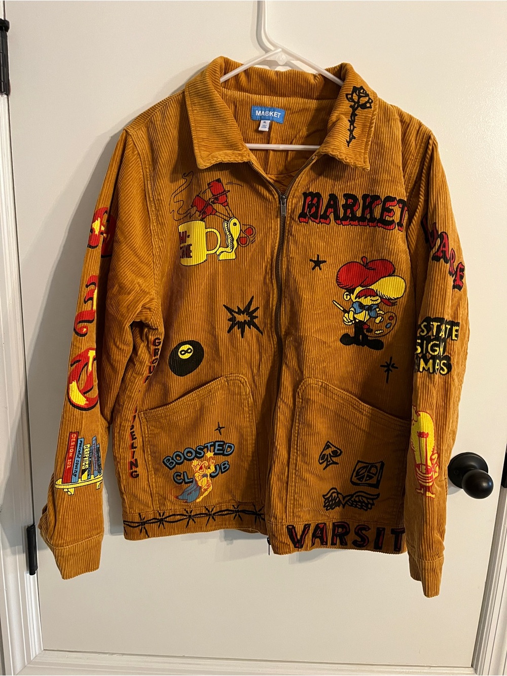 Mens Size XL Market Boosted Club Corduroy Rattan Jacket